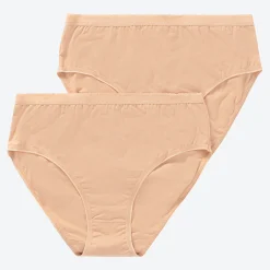 Damen NKD Damen-Rioslip mit glänzender Kante, 2er-Pack