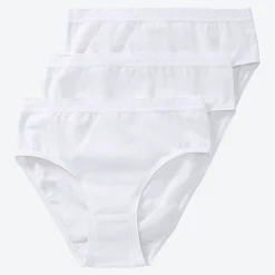 Damen NKD Damen-Rioslip mit glänzendem Rand, 3er-Pack