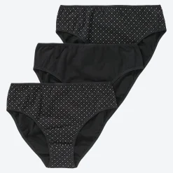 Damen NKD Damen-Rioslip mit hohem Baumwoll-Anteil, 3er-Pack