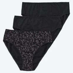 Damen NKD Damen-Rioslip mit hohem Baumwollanteil, 3er-Pack