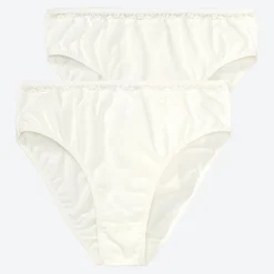 Damen NKD Damen-Rioslip mit Spitzenbund, 2er-Pack