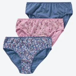 Damen NKD Damen-Rioslip mit verschiedenen Designs, 3er-Pack