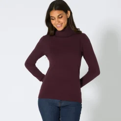 Damen NKD Damen-Rollkragen-Pullover mit Viskose