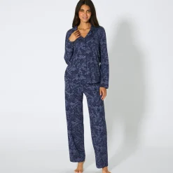 Damen NKD Damen-Schlafanzug im Boyfriend-Look, 2-teilig