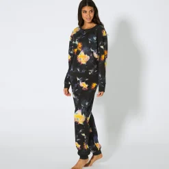 Damen NKD Damen-Schlafanzug mit All-Over-Print