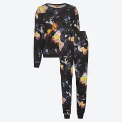 Damen NKD Damen-Schlafanzug mit All-Over-Print