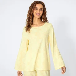 Damen NKD Damen-Schlafanzug mit Blattmuster