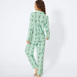 Damen NKD Damen-Schlafanzug mit Boyfriend-Schnitt