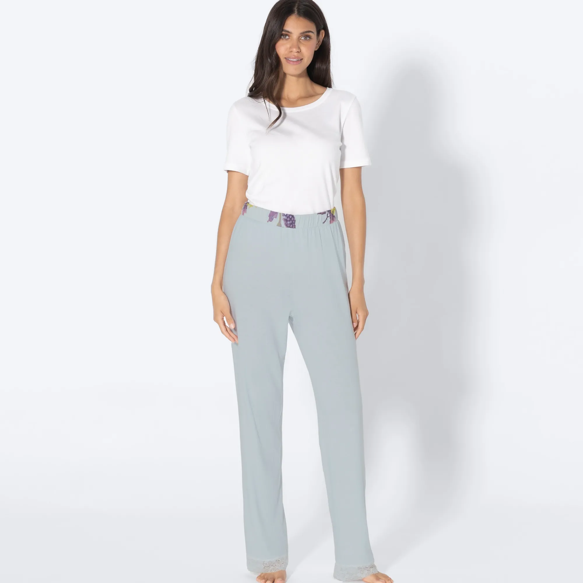 Damen NKD Damen-Schlafanzug-Hose mit Blumendetails