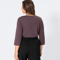 Damen NKD Damen-Shirt in Mélange-Optik, große Größen
