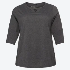 Damen NKD Damen-Shirt in Mélange-Optik, große Größen