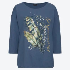 Damen NKD Damen-Shirt mit dekorativem Druck