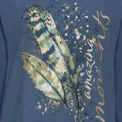 Damen NKD Damen-Shirt mit dekorativem Druck