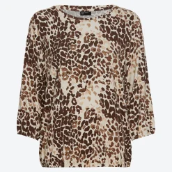 Damen NKD Damen-Shirt mit 3/4-Ärmeln mit Muster