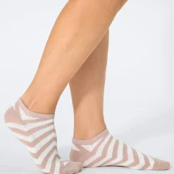 Damen NKD Damen-Sneakersocken mit grafischem Muster, 4er-Pack