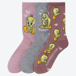 Damen NKD Damen-Socken in verschiedenen Designs, 3er-Pack
