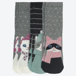 Damen NKD Damen-Socken mit Glitzereffekt, 3er-Pack