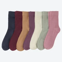 Damen NKD Damen-Socken mit verschiedenen Farben, 7er-Pack