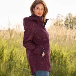 Damen NKD Damen-Softshell-Mantel mit Kapuze