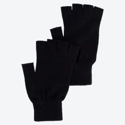 Damen NKD Damen-Strickhandschuhe, halbfingerlos