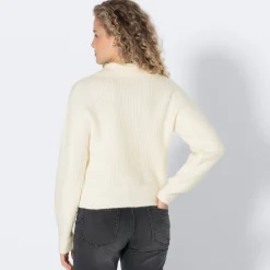 Damen NKD Damen-Strickjacke mit Duffle-Knöpfen