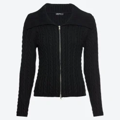 Damen NKD Damen-Strickjacke mit Umlegekragen