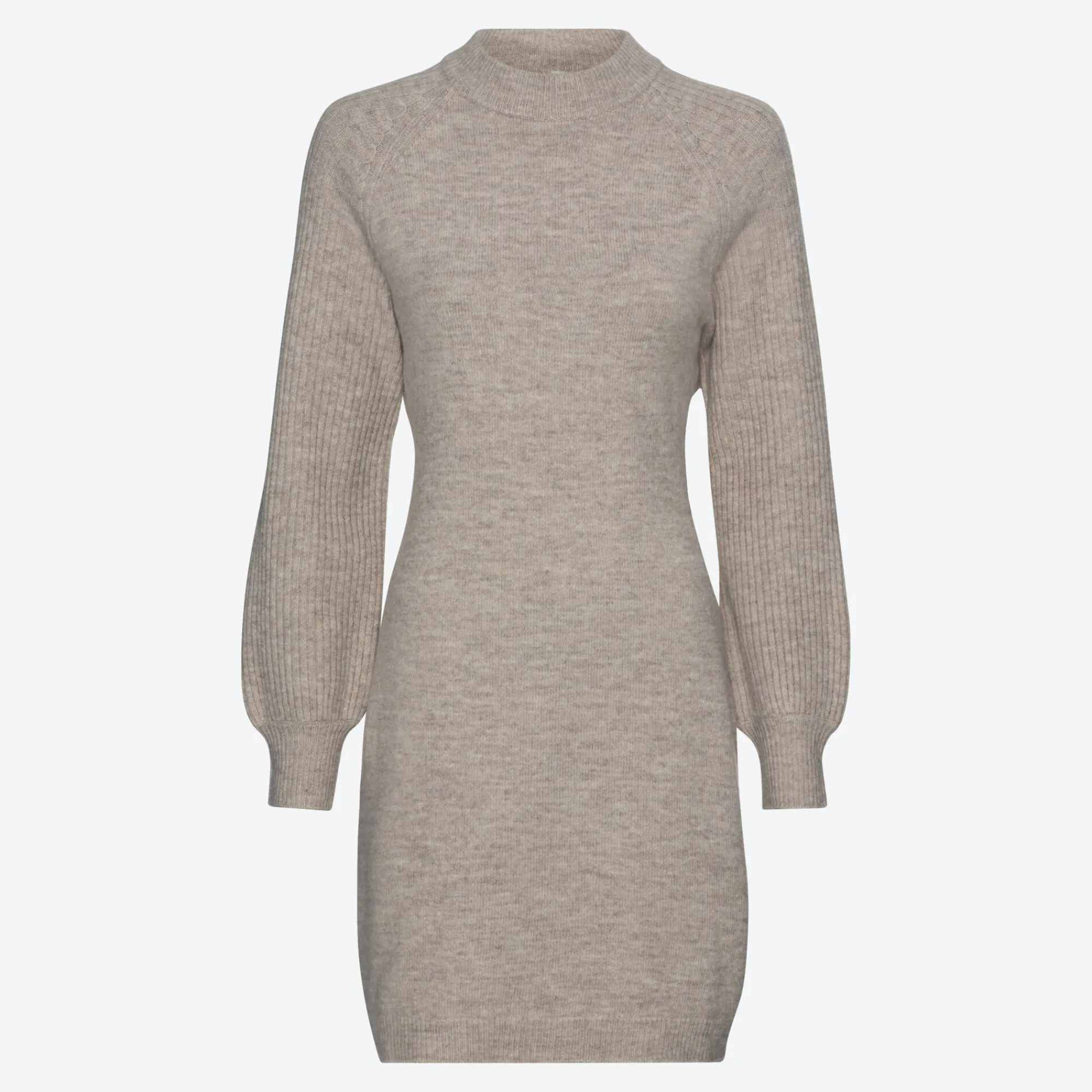 Damen NKD Damen-Strickkleid mit Rundhalsausschnitt