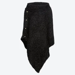 Damen NKD Damen-Strick-Poncho mit dekorativen Knöpfen