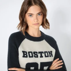 Damen NKD Damen-Strickpullover mit Raglanärmeln
