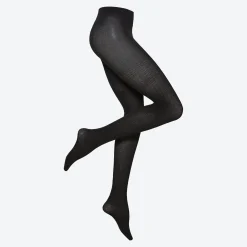 Damen NKD Damen-Strickstrumpfhose mit modischem Zopfmuster