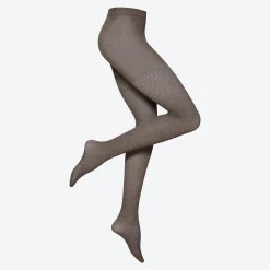 Damen NKD Damen-Strickstrumpfhose mit Zickzack-Muster