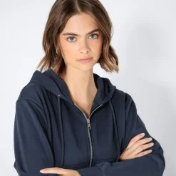 Damen NKD Damen-Sweatjacke mit Kapuze