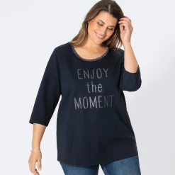 Damen NKD Damen-Sweatshirt mit Druck, große Größen