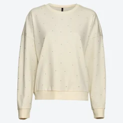 Damen NKD Damen-Sweatshirt mit Glitzersteinen