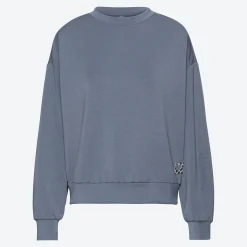 Damen NKD Damen-Sweatshirt mit Rippenbund, Modal-Mix