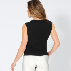 Damen NKD Damen-Top mit Cut-Out und Strasssteinen