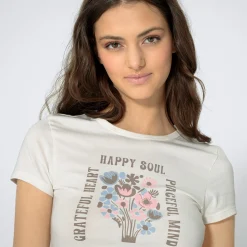 Damen NKD Damen-T-Shirt im Cropped-Design