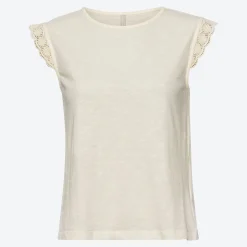 Damen NKD Damen-T-Shirt mit Flügelärmeln