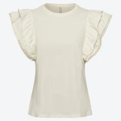 Damen NKD Damen-T-Shirt mit Flügelärmel
