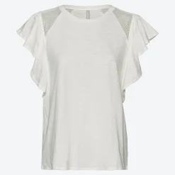 Damen NKD Damen-T-Shirt mit Flügelärmeln