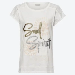 Damen NKD Damen-T-Shirt mit Foliendruck