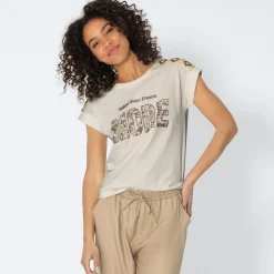 Damen NKD Damen-T-Shirt mit Frontaufdruck