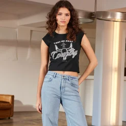 Damen NKD Damen-T-Shirt mit Frontprint