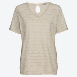 Damen NKD Damen-T-Shirt mit Glitzerdruck