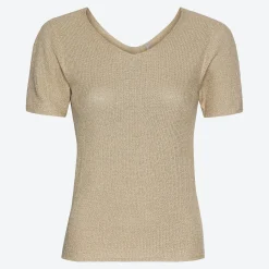 Damen NKD Damen-T-Shirt mit Lurex-Effektgarn