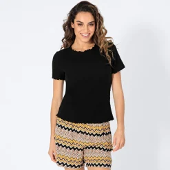 Damen NKD Damen-T-Shirt mit Rundhalsausschnitt