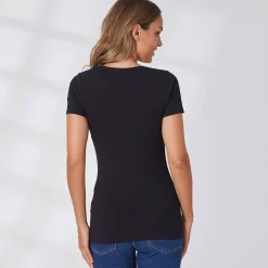 Damen NKD Damen-T-Shirt mit Rundhals-Ausschnitt