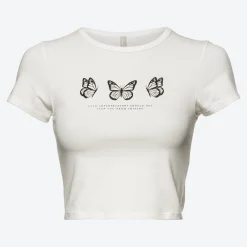Damen NKD Damen-T-Shirt mit Rundhalsausschnitt