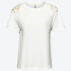 Damen NKD Damen-T-Shirt mit Spitze