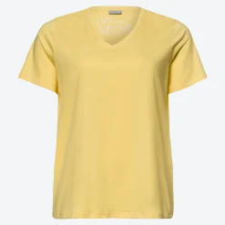 Damen NKD Damen-T-Shirt mit V-Ausschnitt, große Größen